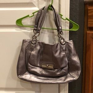 Silver Coach Purse